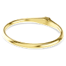 Dextera bangle, Round cut, White, Gold-tone plated - Swarovski, 5724597