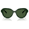 Sunglasses, Round shape, Green - Swarovski, 5724616