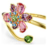 Armreif, Verschiedene Schliffe, Blume, Mehrfarbig, Goldlegierungsschicht - Swarovski, 5724740