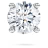 Eternity stud earring, Lab-grown diamonds 0.5 ct tw,  Single, Round shape, 18K white gold - Swarovski, 5725107