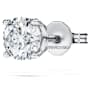 ต่างหูเม็ดเดี่ยว Eternity, เพชรสังเคราะห์ 0.5 กะรัต, เดี่ยว ทรงกลม, ทองคำขาว 18K - Swarovski, 5725107