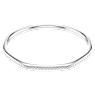 Dextera Armreif, Achteckform, Rundschliff, Weiß, Rhodiniert - Swarovski, 5725221
