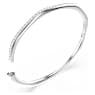 Dextera Armreif, Achteckform, Rundschliff, Weiß, Rhodiniert - Swarovski, 5725221