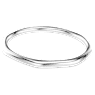 Dextera Armreif, Achteckform, Rundschliff, Weiß, Rhodiniert - Swarovski, 5725221