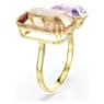 Millenia open ring, Octagon cut, Multicolored, Gold-tone plated - Swarovski, 5725747