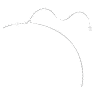 Millenia pendant, Octagon cut, White, Rhodium plated - Swarovski, 5725768
