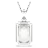 Colgante Millenia, Talla octogonal, Blanco, Baño de rodio - Swarovski, 5725768