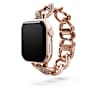 Chain strap, For Apple Watch® 40mm & 41mm, Rose gold tone, Rose gold-tone finish - Swarovski, 5725785