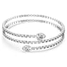 Bracciale rigido, Taglio Pear, Bianco, Mix di finiture - Swarovski, 5725799