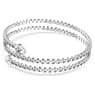 Bracciale rigido, Taglio Pear, Bianco, Mix di finiture - Swarovski, 5725799
