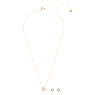 Parure, Taille ronde, Blanc, Placage de ton or rosé - Swarovski, 5725816