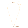 Una Angelic set, Round cut, White, Rose gold-tone plated - Swarovski, 5725816
