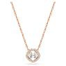 Parure, Taille ronde, Blanc, Placage de ton or rosé - Swarovski, 5725816