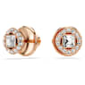 Una Angelic set, Round cut, White, Rose gold-tone plated - Swarovski, 5725816