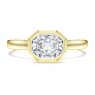 Anillo bisel Octagon, Diamantes creados en laboratorio (peso total de 1,0 quilates), Forma octagonal, Oro amarillo de 14 quilates - Swarovski, 5726512