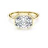 Octagon bezel ring, Lab-grown diamonds 3.0 ct tw, Octagon shape, 14K yellow gold - Swarovski, 5726518