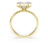 Octagon bezel ring, Lab-grown diamonds 3.0 ct tw, Octagon shape, 14K yellow gold - Swarovski, 5726518