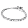 Eternity Tennis bracelet, Lab-grown diamonds 3 ct tw, Round shape, 18K white gold - Swarovski, 5726954