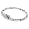Eternity Tennis bracelet, Lab-grown diamonds 3 ct tw, Round shape, 18K white gold - Swarovski, 5726954