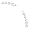Naszyjnik Tennis, Szlif okrągły, Biały, Powłoka z rodu - Swarovski, 5727095