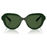 Sunglasses, Round shape, Green - Swarovski, 5727233