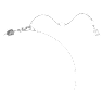 Matrix pendant, Baguette cut, Knot, White, Rhodium plated - Swarovski, 5728553