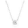 Eternity pendant, Lab-grown diamonds 0.5 ct tw, Round shape, Sterling silver - Swarovski, 5728554