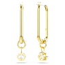 Constella Drop-Ohrhänger, Rundschliff, Weiß, Goldlegierungsschicht - Swarovski, 5728587