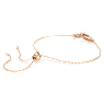 Constella bracelet, Crystal pearl, Round cut, White, Rose gold-tone plated - Swarovski, 5728588