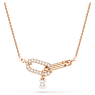 Constella 펜던트, 크리스털 펄, 라운드 컷, 화이트, 로즈골드 톤 플래팅 - Swarovski, 5728589
