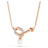 Constella 펜던트, 크리스털 펄, 라운드 컷, 화이트, 로즈골드 톤 플래팅 - Swarovski, 5728589