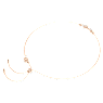 Collana Constella, Crystal Pearl, tagli Round, Bianca, Placcato color oro rosa - Swarovski, 5729504