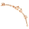Constella Tennis bracelet, Crystal pearl, Round cuts, White, Rose gold-tone plated - Swarovski, 5729505