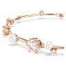 Constella Tennis bracelet, Crystal pearl, Round cuts, White, Rose gold-tone plated - Swarovski, 5729505