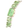 Ceas, Brățară cu tăietură octogonală, Verde, Finisaj auriu de culoarea șampaniei - Swarovski, 5729842