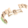 Ceas, Brățară cu tăietură octogonală, Verde, Finisaj auriu de culoarea șampaniei - Swarovski, 5729842