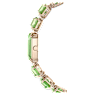 Ceas, Brățară cu tăietură octogonală, Verde, Finisaj auriu de culoarea șampaniei - Swarovski, 5729842
