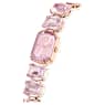 Watch, Octagon cut bracelet, Pink, Rose gold-tone finish - Swarovski, 5729843