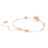 Idyllia bracelet, Crystal pearl, Mixed cuts, Flower, Multicolored, Rose gold-tone plated - Swarovski, 5730361