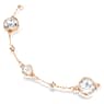 Imber bracelet, Round cut, White, Rose gold-tone plated - Swarovski, 5730677