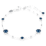 Imber bracelet, Round cut, Blue, Rhodium plated - Swarovski, 5730679