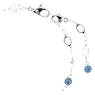 Imber bracelet, Round cut, Blue, Rhodium plated - Swarovski, 5730679