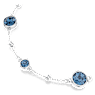 Imber bracelet, Round cut, Blue, Rhodium plated - Swarovski, 5730679