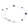 Imber bracelet, Round cut, Blue, Rhodium plated - Swarovski, 5730679