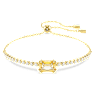 Bracelet Tennis Matrix, Tailles variées, Caramel, Placage de ton or - Swarovski, 5730699