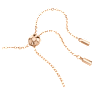 Bracelete Tennis Matrix, Combinação de lapidações, Branca, Lacado a rosa dourado - Swarovski, 5730706