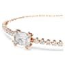 Bracelete Tennis Matrix, Combinação de lapidações, Branca, Lacado a rosa dourado - Swarovski, 5730706