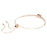 Matrix Tennis bracelet, Mixed cuts, White, Rose gold-tone plated - Swarovski, 5730706