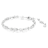 Mesmera 手鏈, 混合式切割, 白色, 鍍白金色 - Swarovski, 5731959