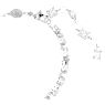 Mesmera 手鏈, 混合式切割, 白色, 鍍白金色 - Swarovski, 5731959